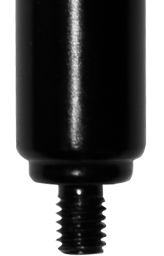 Original photograph detail of the cylinder-end male thread
