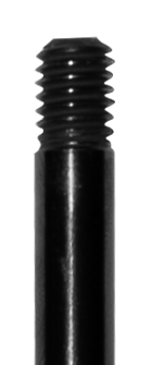 Original photograph detail of the rod-end male thread