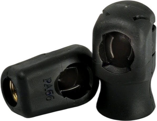 Black ball-socket ends