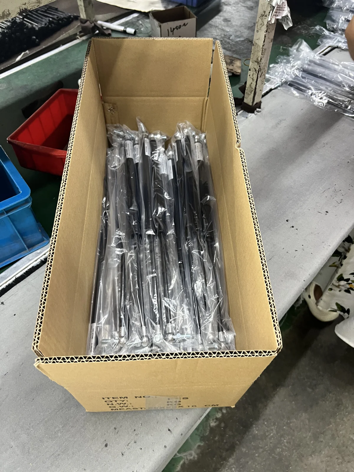 Individual product protection and carton packing.