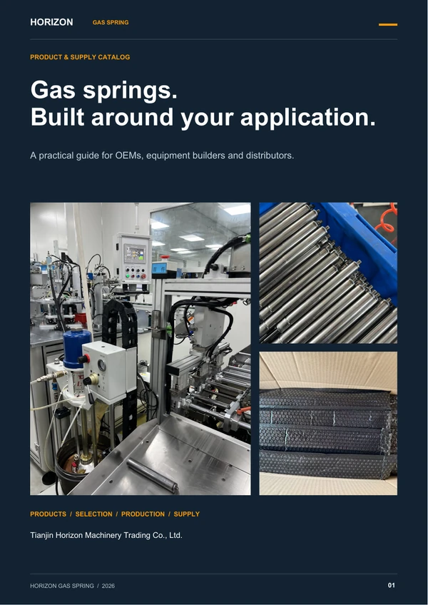 Horizon Gas Spring product and supply catalogue cover