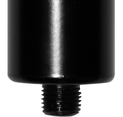 Original photograph detail of the cylinder-end thread