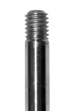 Original photograph detail: rod-end thread